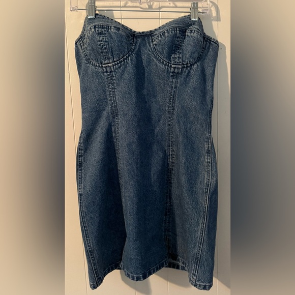 Lovers and Friends Alexis Bustier Mini Denim Dress - size M - Picture 4 of 16